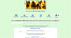 Desktop Screenshot of pedigrees.bergersbelges.org